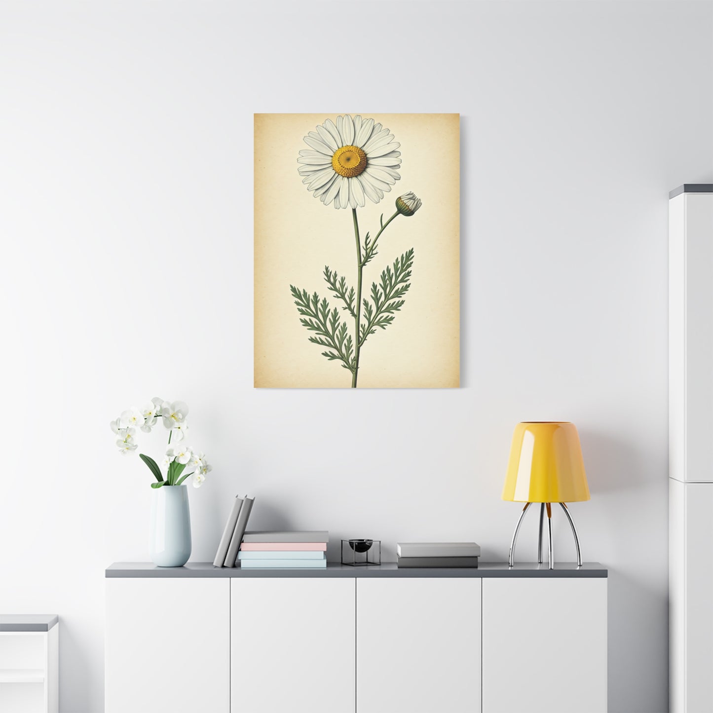 Wild Daisy Illustration Wall Art & Canvas Prints
