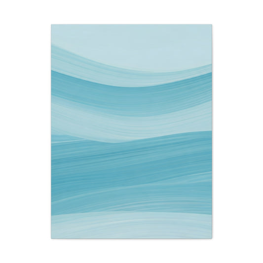 Serene Blue Wave Flow Wall Art & Canvas Prints