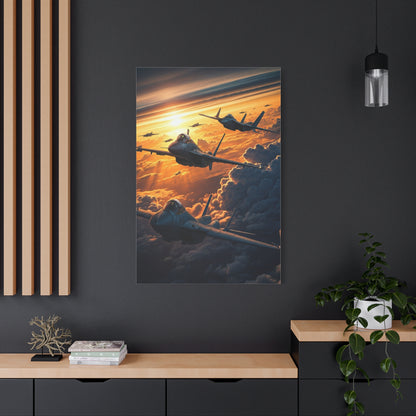 Golden Cloud Armada Flight Wall Art & Canvas Prints