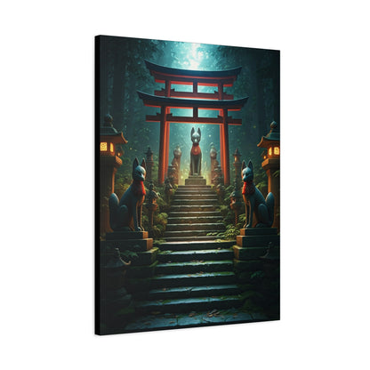 Fox Shrine Guardians Wall Art & Canvas Prints