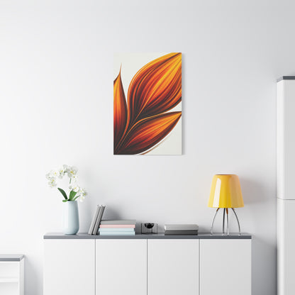 Golden Ember Bloom Abstract Wall Art & Canvas Prints