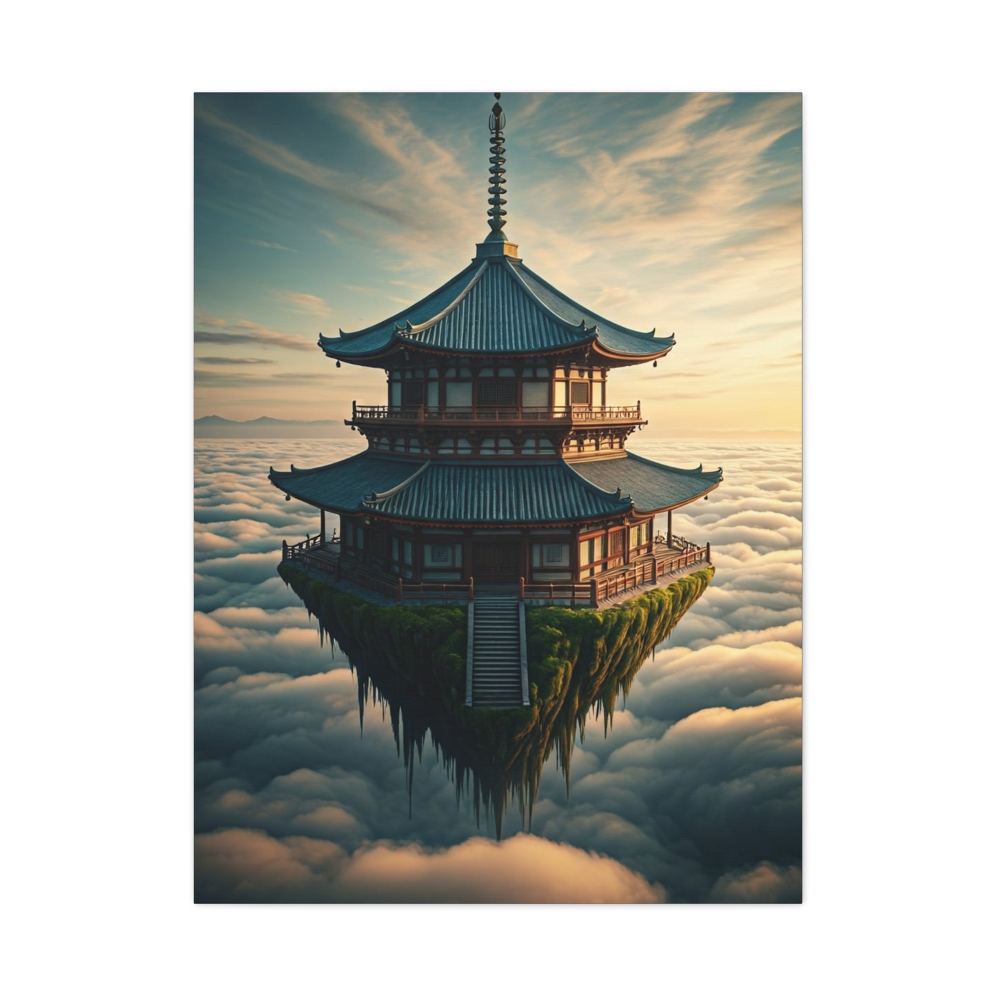 Floating Temple in the Clouds Wall Art & Canvas Prints