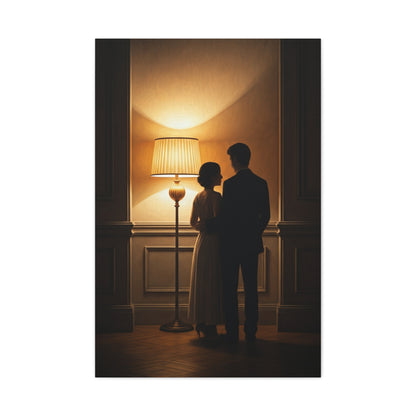 Golden Glow Embrace Interior Wall Art & Canvas Prints