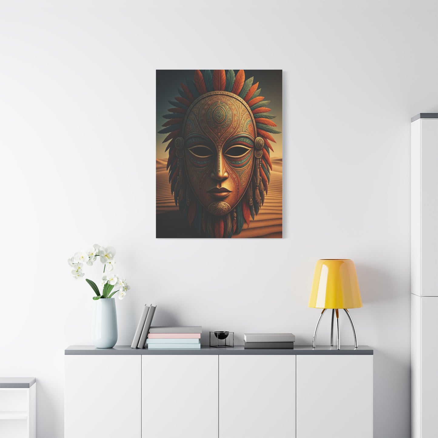 Sacred Tribal Mask Wall Art & Canvas Prints