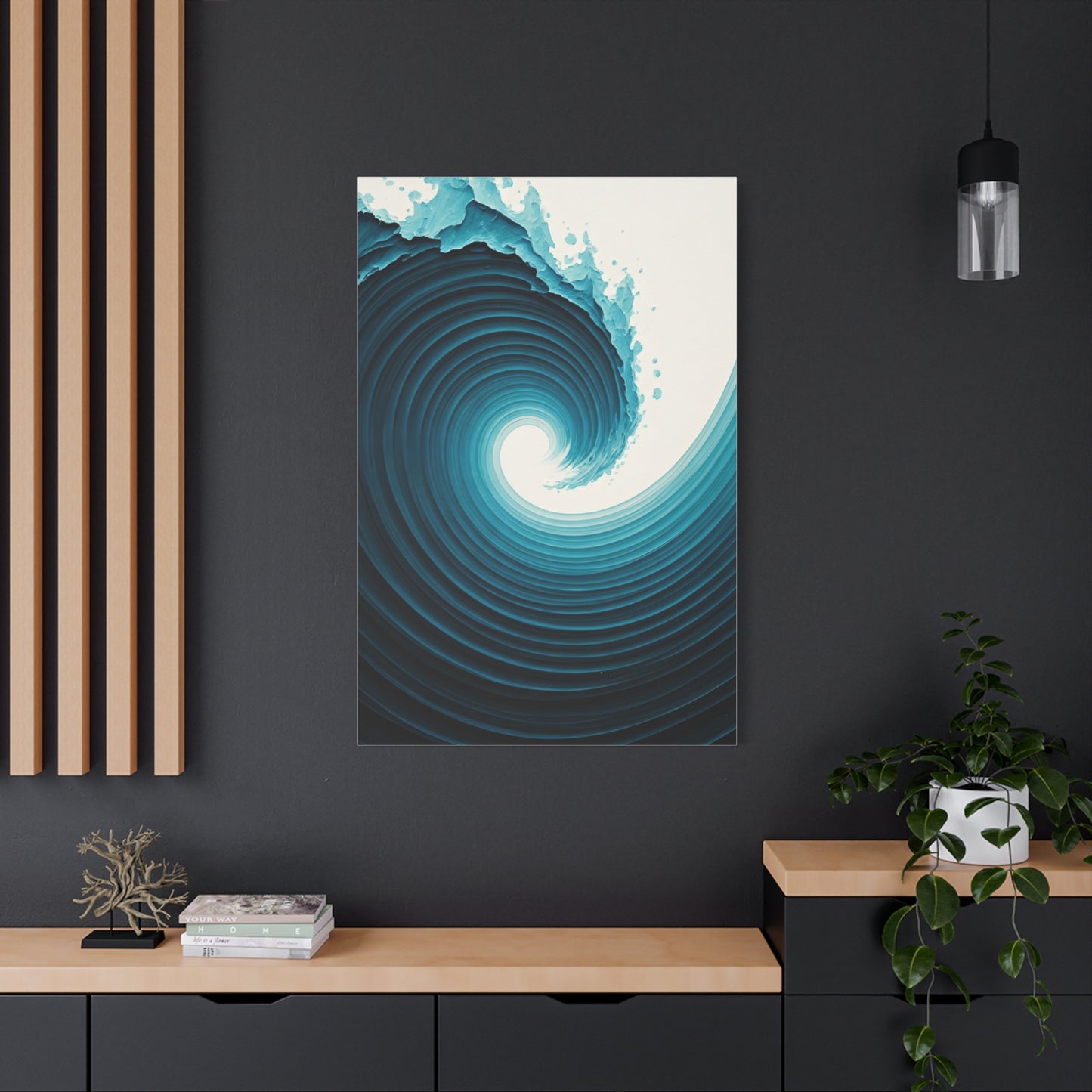 Abyssal Wave Vortex Abstract Wall Art & Canvas Prints