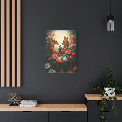 Floral Harmony Wildlife Portrait Wall Art & Canvas Prints