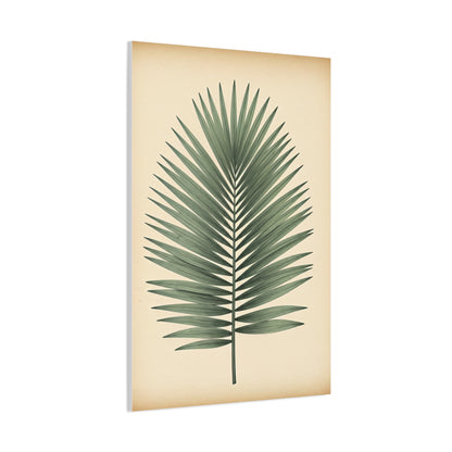 Palm Leaf Minimalist Illustration Wall Art & Canvas Prints