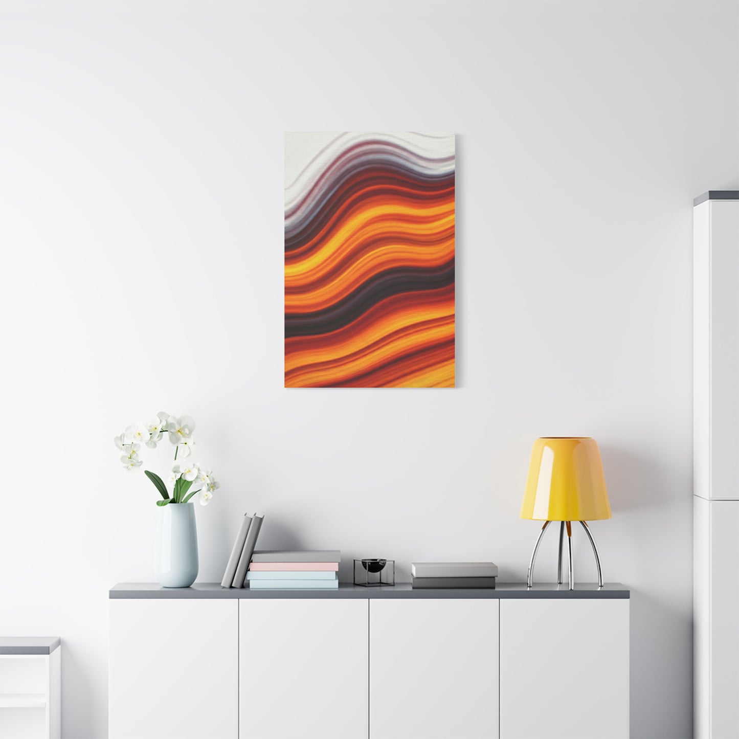 Ember Wave Horizon Abstract Wall Art & Canvas Prints