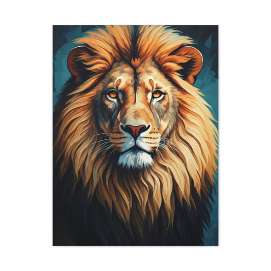 Majestic Golden Mane Lion Wall Art & Canvas Print