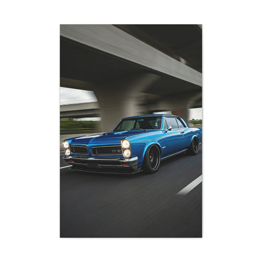 1965 Pontiac GTO Elevated Bypass Pursuit Wall Art & Canvas Prints