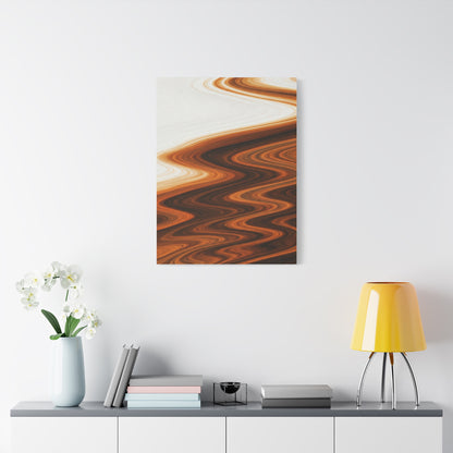 Warm Ripple Flow Abstract Wall Art & Canvas Prints
