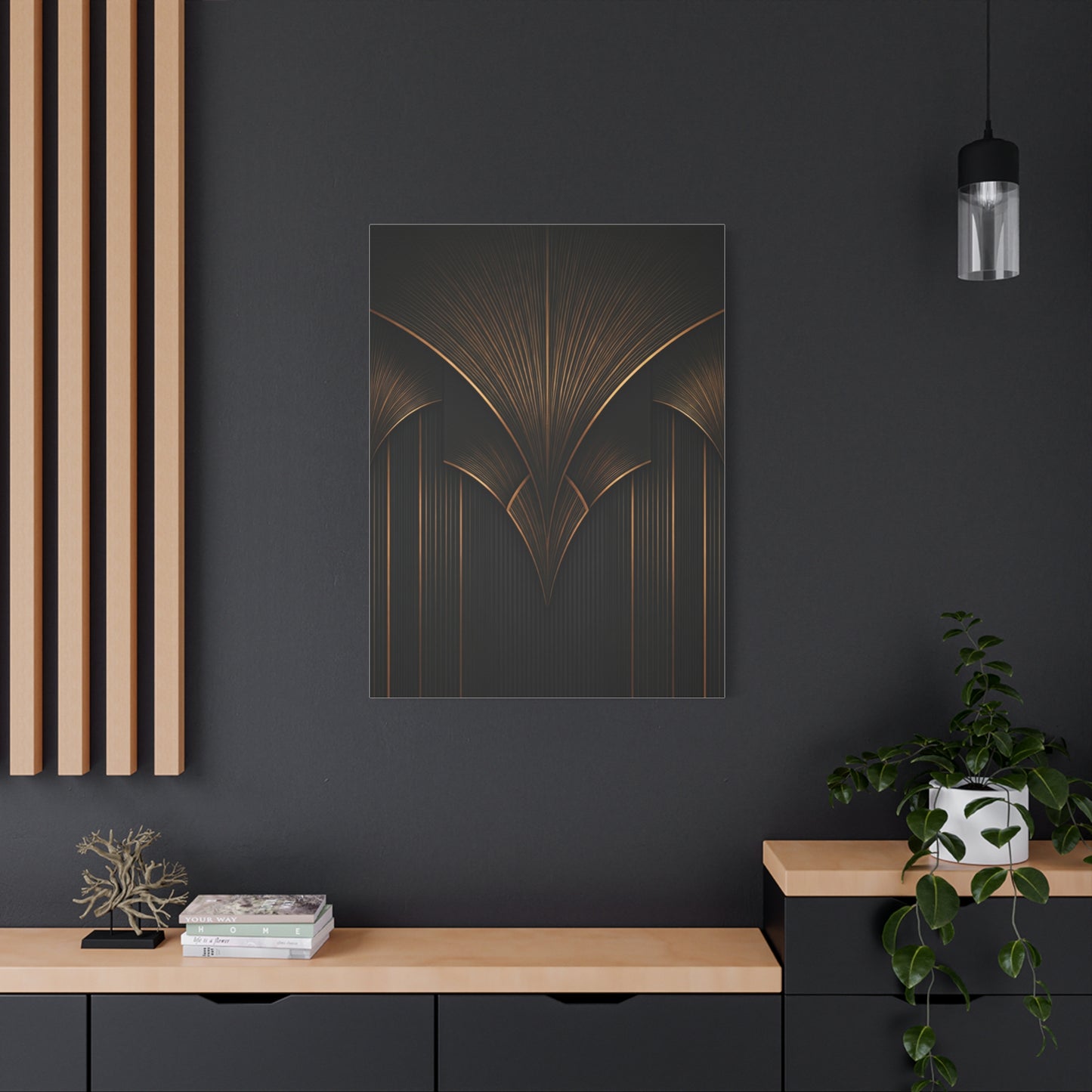 Golden Fan Vault Deco Wall Art & Canvas Prints