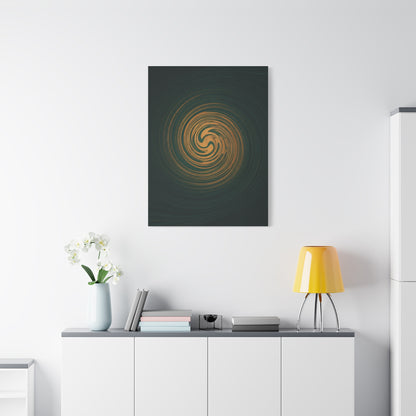 Golden Abyss Spiral Wall Art & Canvas Prints
