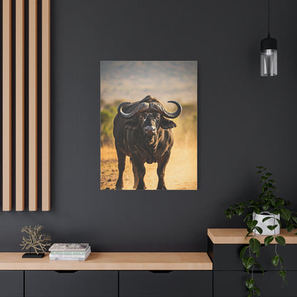 Powerful Buffalo Staring Forward Wall Art & Canvas Prints