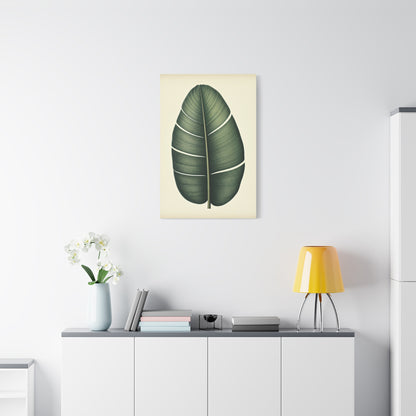 Tropical Leaf Study Illustration Wall Art & Canvas Prints