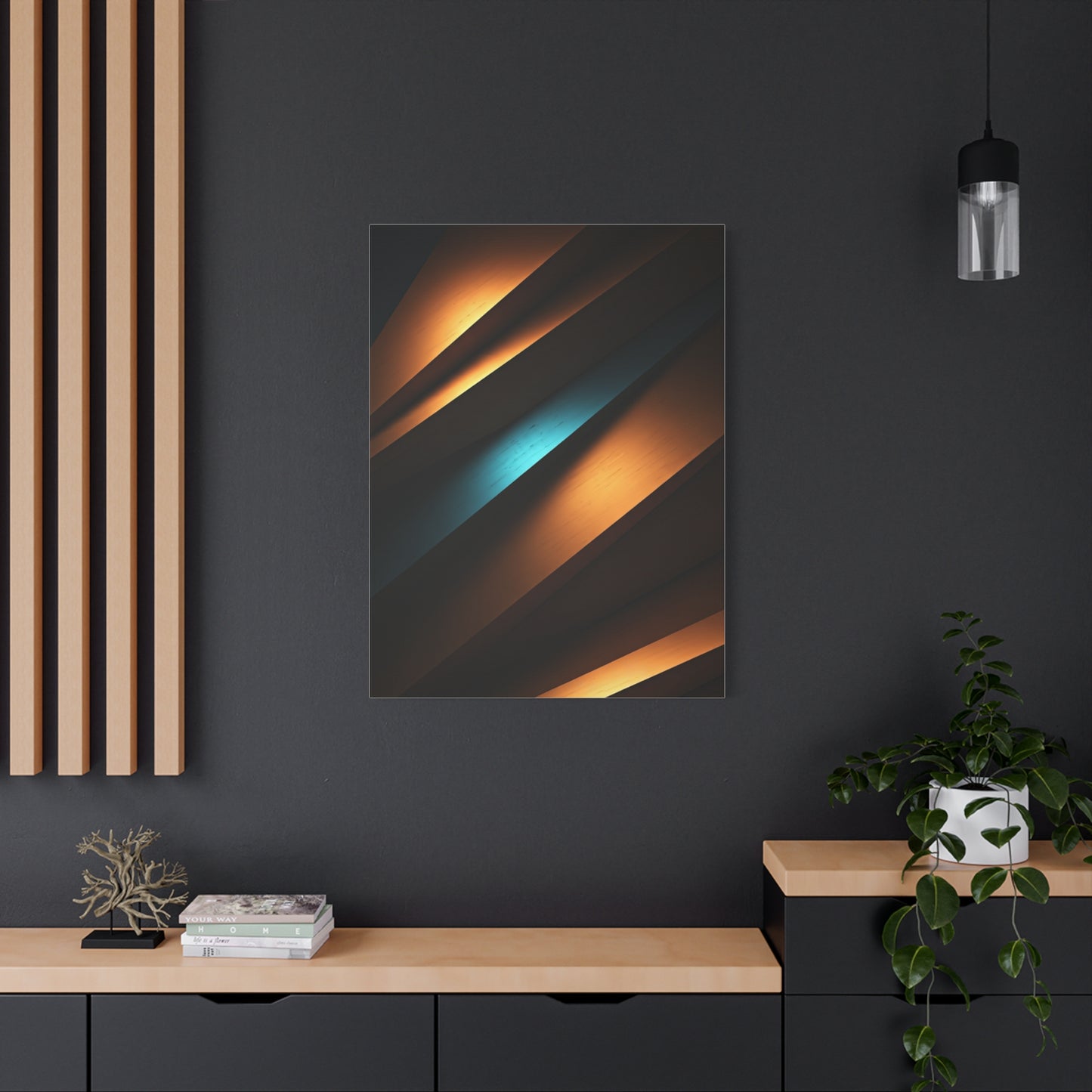 Midnight Alloy Geometry Wall Art & Canvas Prints