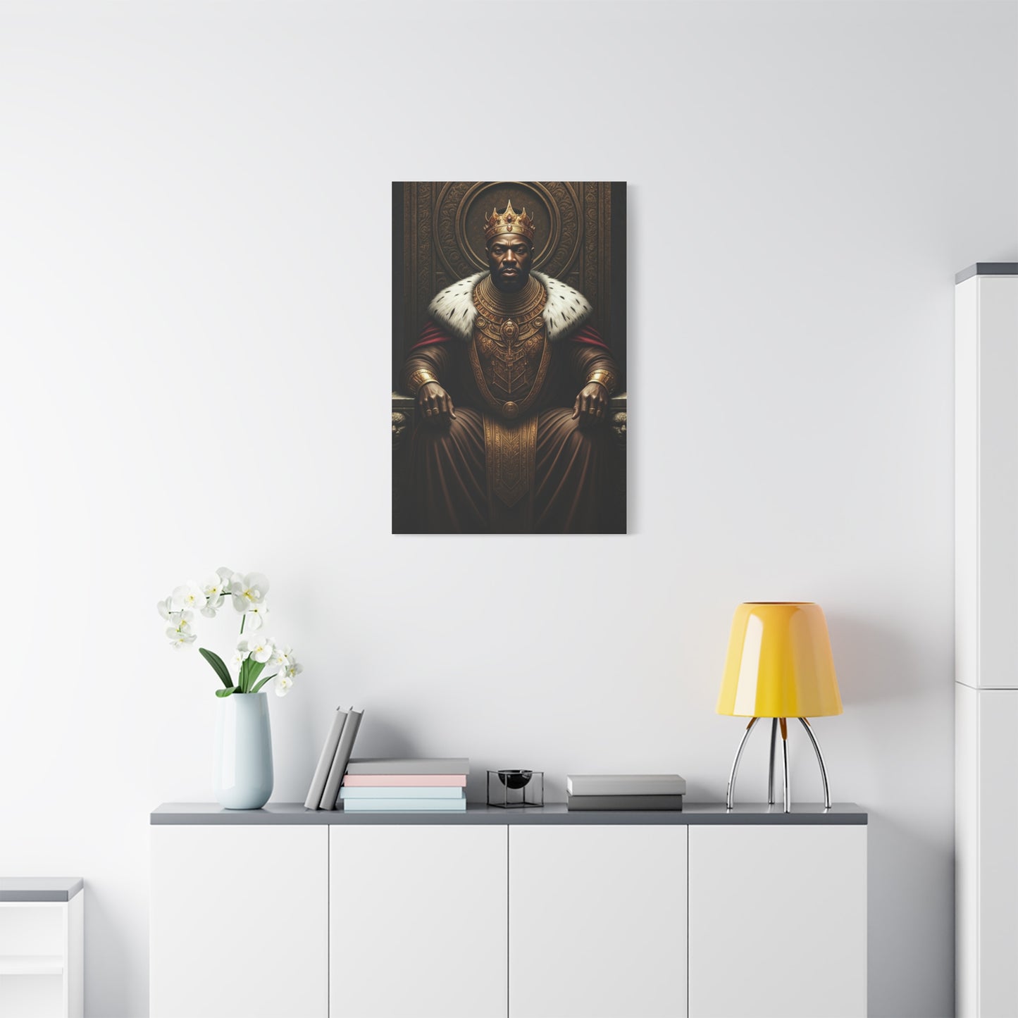 Golden Sovereign King Portrait Wall Art & Canvas Prints