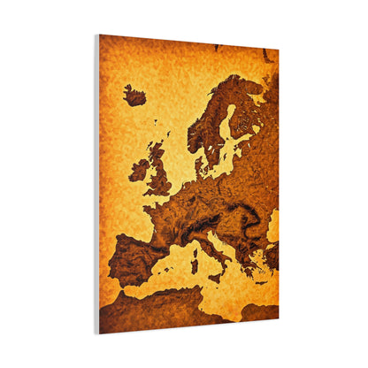 Classic World Scroll Map Wall Art & Canvas Prints