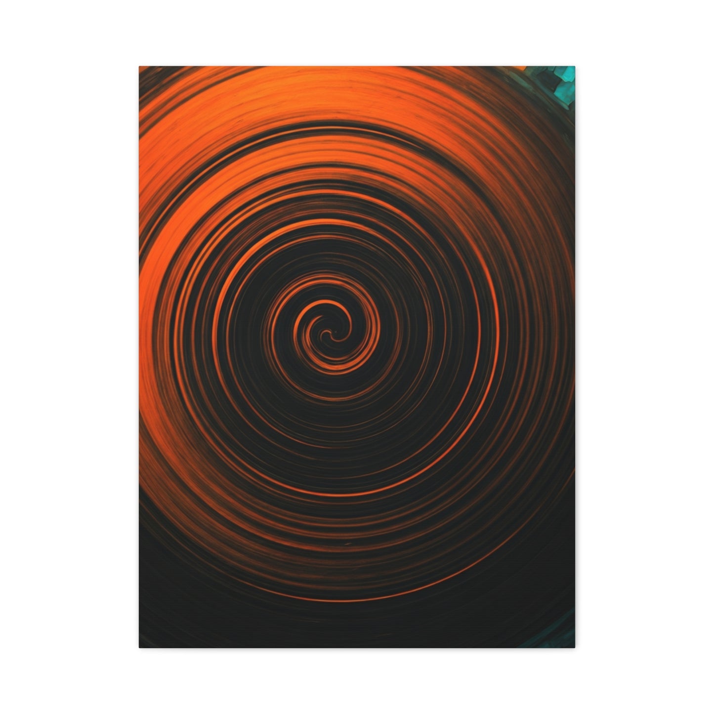 Amber Vortex Spiral Abstract Wall Art & Canvas Prints