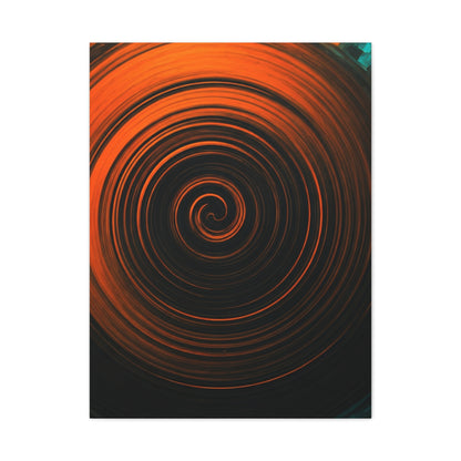Amber Vortex Spiral Abstract Wall Art & Canvas Prints
