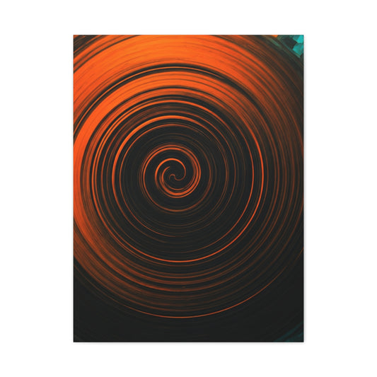 Amber Vortex Spiral Abstract Wall Art & Canvas Prints