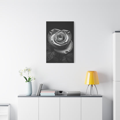 Classic Rose Close-Up Monochrome Wall Art & Canvas Prints