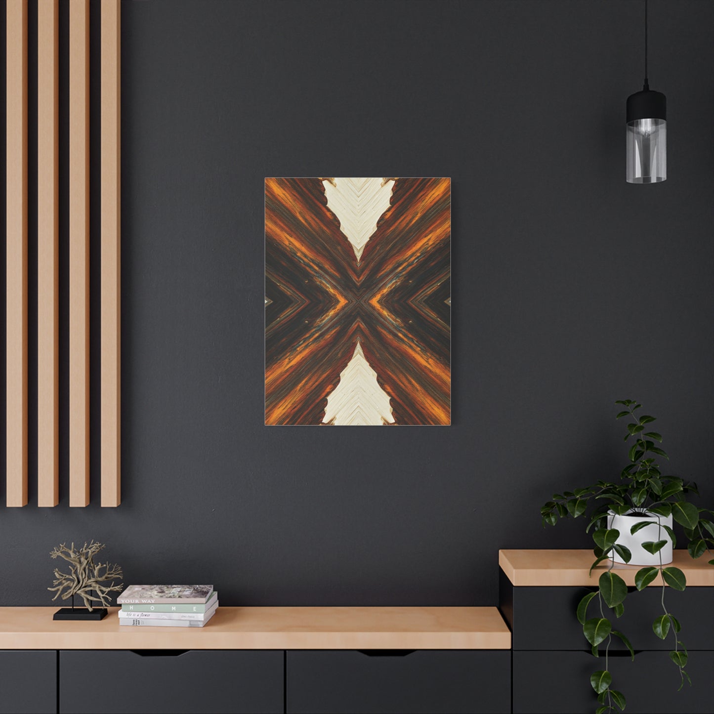 Symmetrical Earth Cross Abstract Wall Art & Canvas Prints