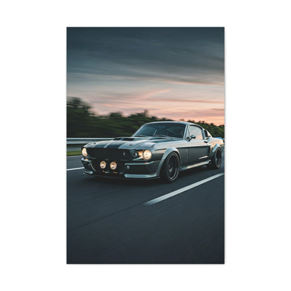 1967 Ford Mustang Shelby GT500 Restomod Highway Charge Wall Art & Canvas Prints