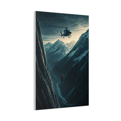 Helicopter Mountain Rescue Flight Wall Art & Canvas Prints