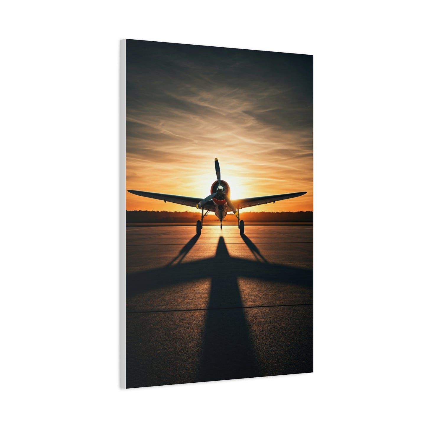 Golden Horizon Propeller Flight Wall Art & Canvas Prints
