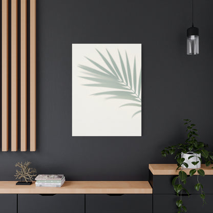 Soft Palm Frond Shadow Minimal Wall Art & Canvas Prints