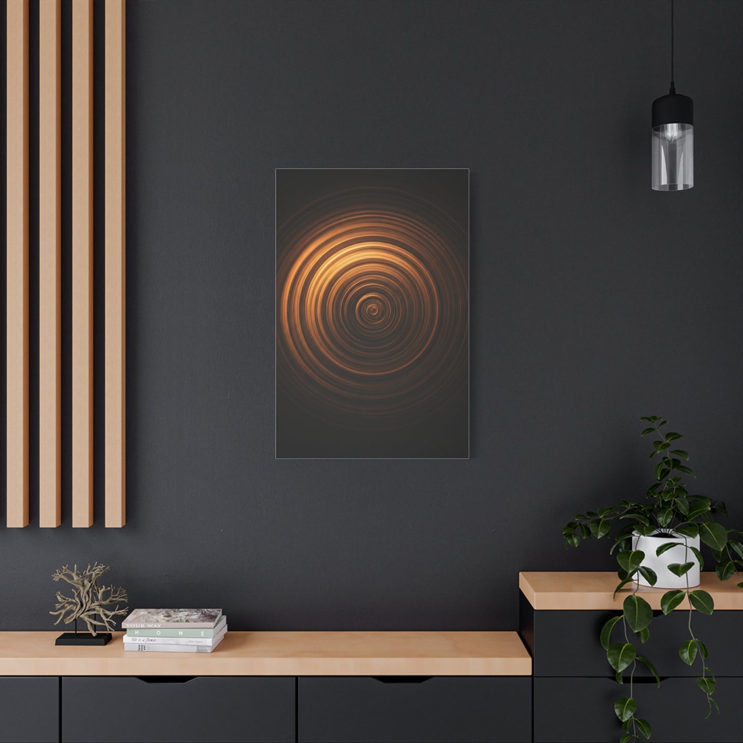 Amber Vortex Spiral Wall Art & Canvas Prints