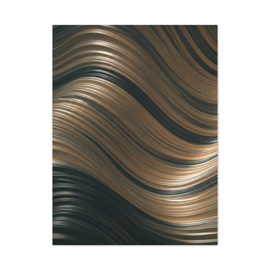 Gilded Waveform Abstract Wall Art & Canvas Prints