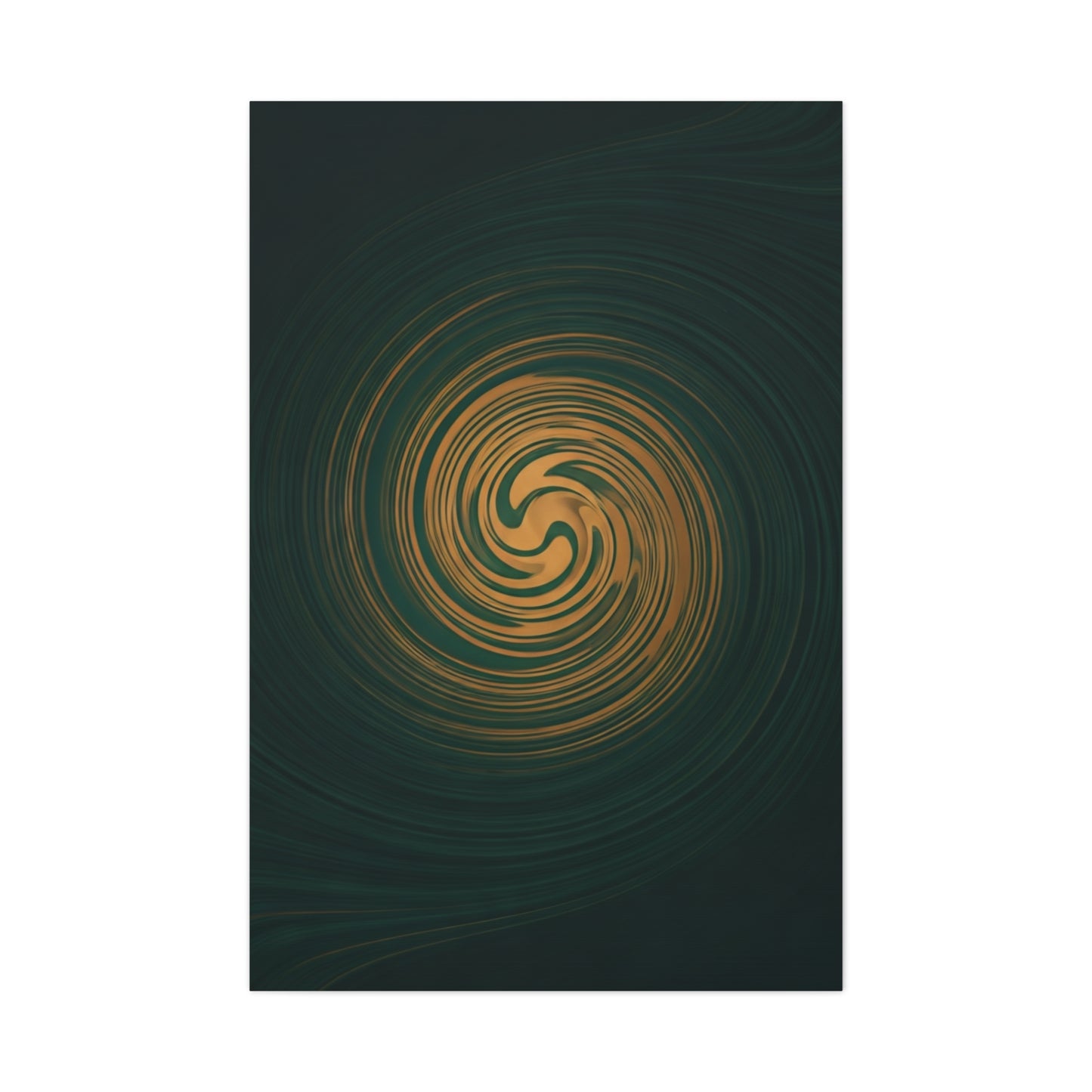 Golden Abyss Spiral Wall Art & Canvas Prints