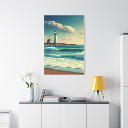Lighthouse Waves Serenity Wall Art & Canvas Prints