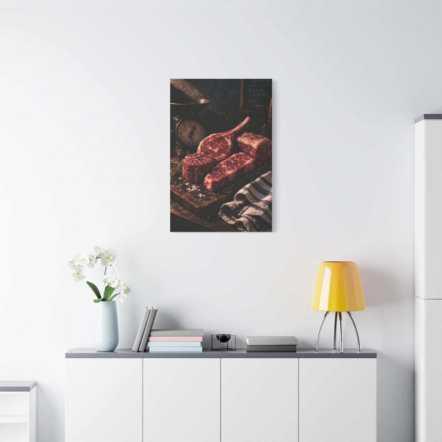 Premium Butcher Counter Steak Still Life Wall Art & Canvas Print