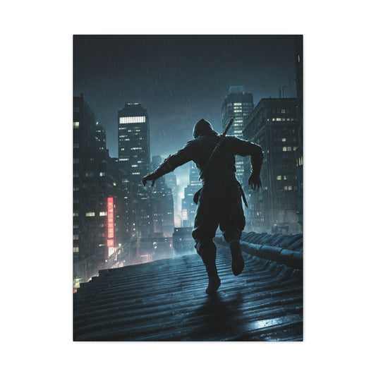 Shadow Runner Cityscape Wall Art & Canvas Prints