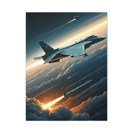 Cloudfire Jet Pursuit Wall Art & Canvas Prints