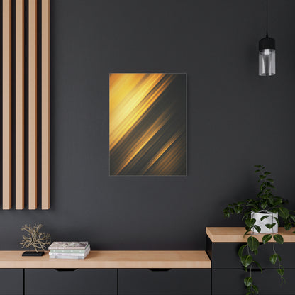 Golden Shadow Streaks Abstract Wall Art & Canvas Prints