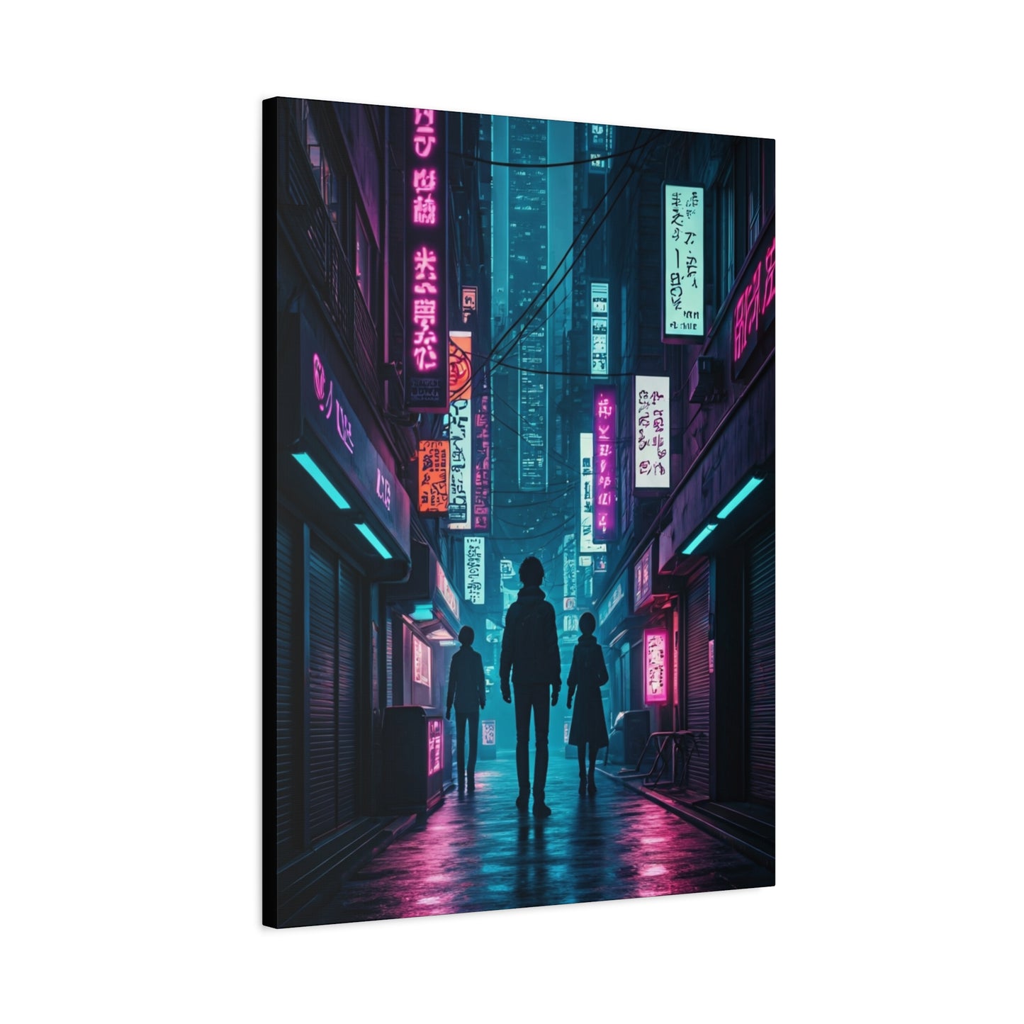 Neon Alley Wanderers Wall Art & Canvas Prints