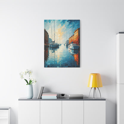Golden Harbor Reflections Wall Art & Canvas Prints
