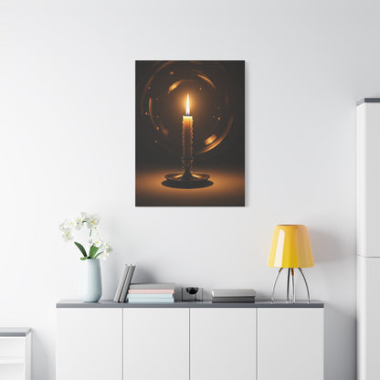 Candlelight Serenity Minimal Wall Art & Canvas Prints