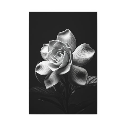 Romantic Garden Rose Monochrome Wall Art & Canvas Prints