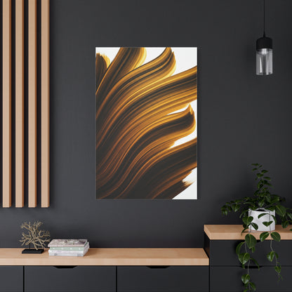 Golden Flux Motion Abstract Wall Art & Canvas Prints