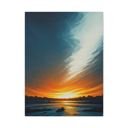 Calm Horizon at Dusk Wall Art & Canvas Prints