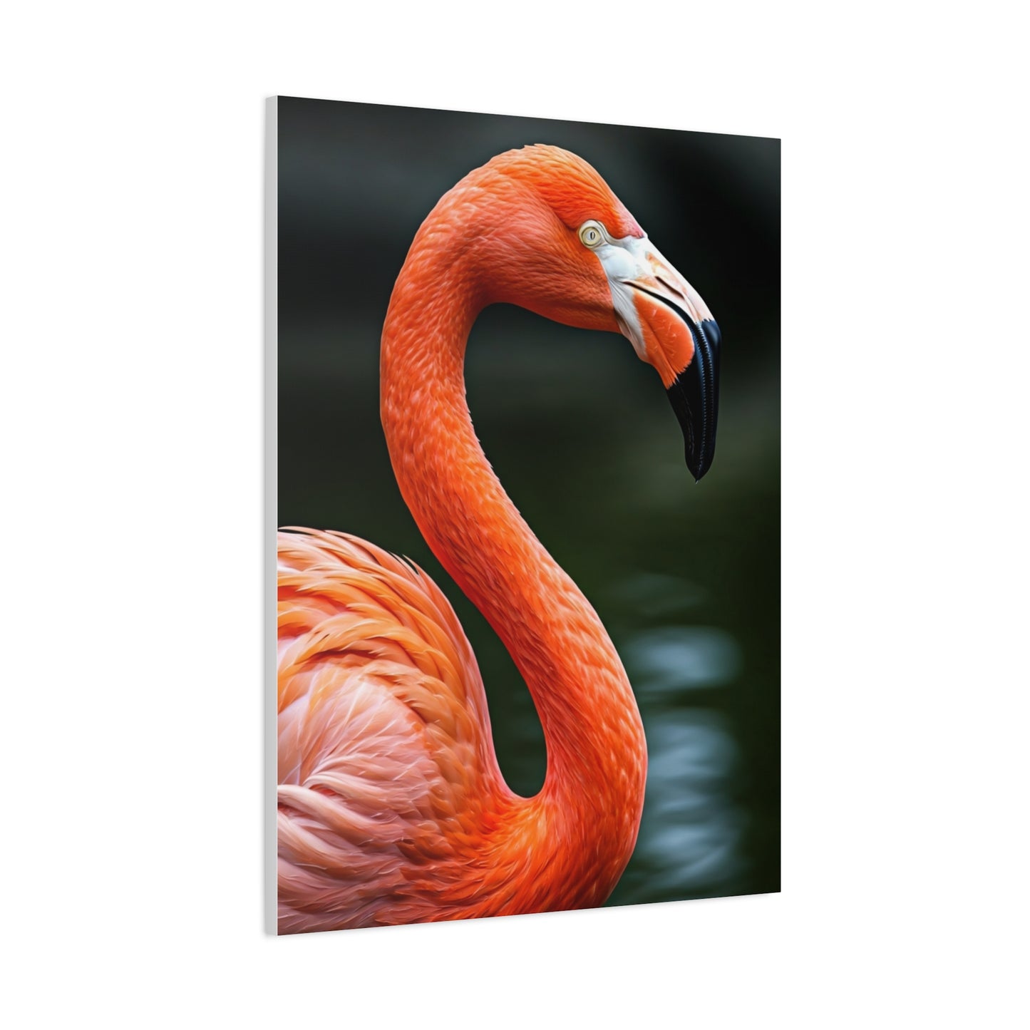 Elegant Pink Flamingo Portrait Wall Art & Canvas Prints