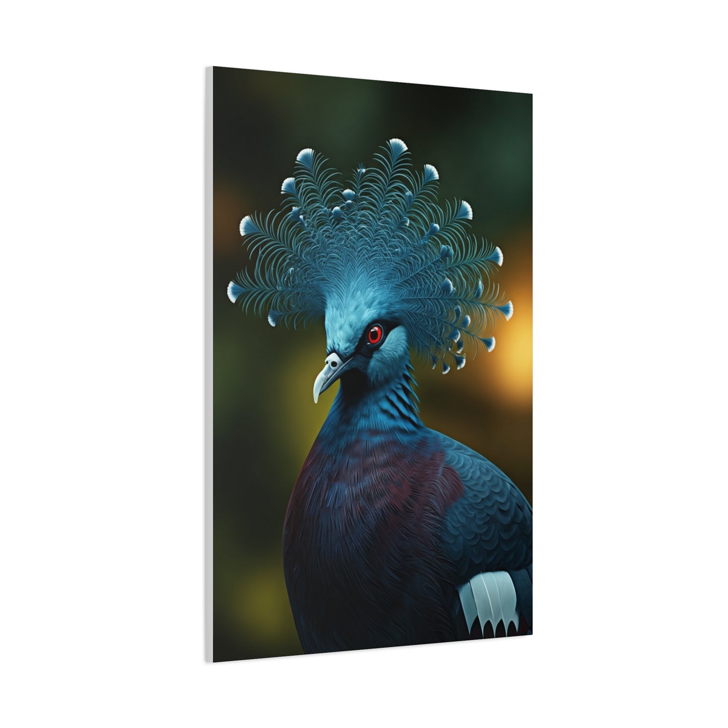 Crowned Feathered Crest Bird Wall Art & Canvas Prints
