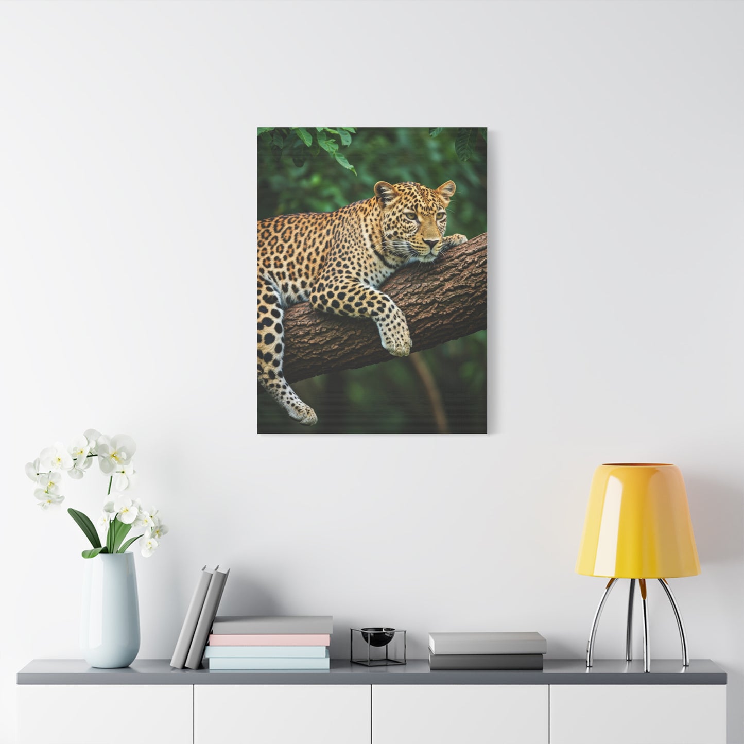 Leopard Resting in Jungle Canopy Wall Art & Canvas Prints
