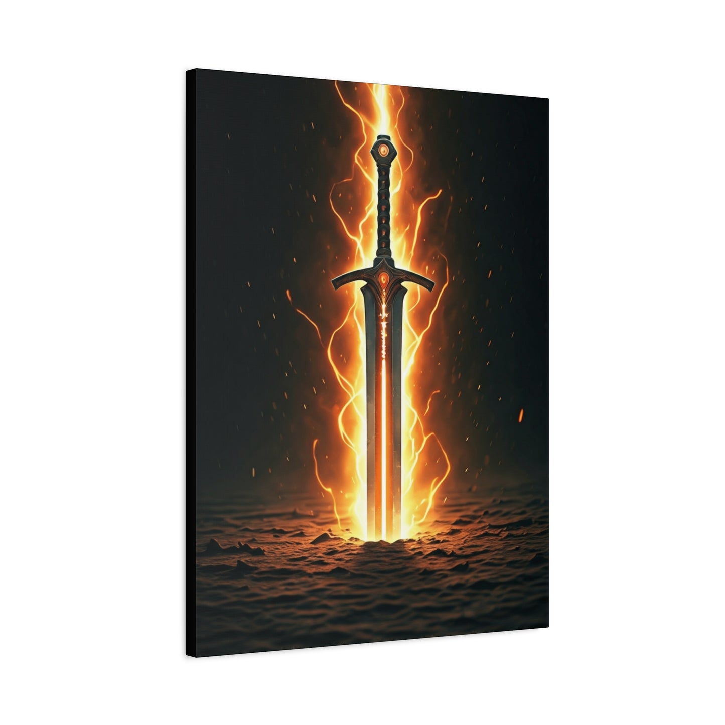 Blade of Eternal Flame Wall Art & Canvas Print
