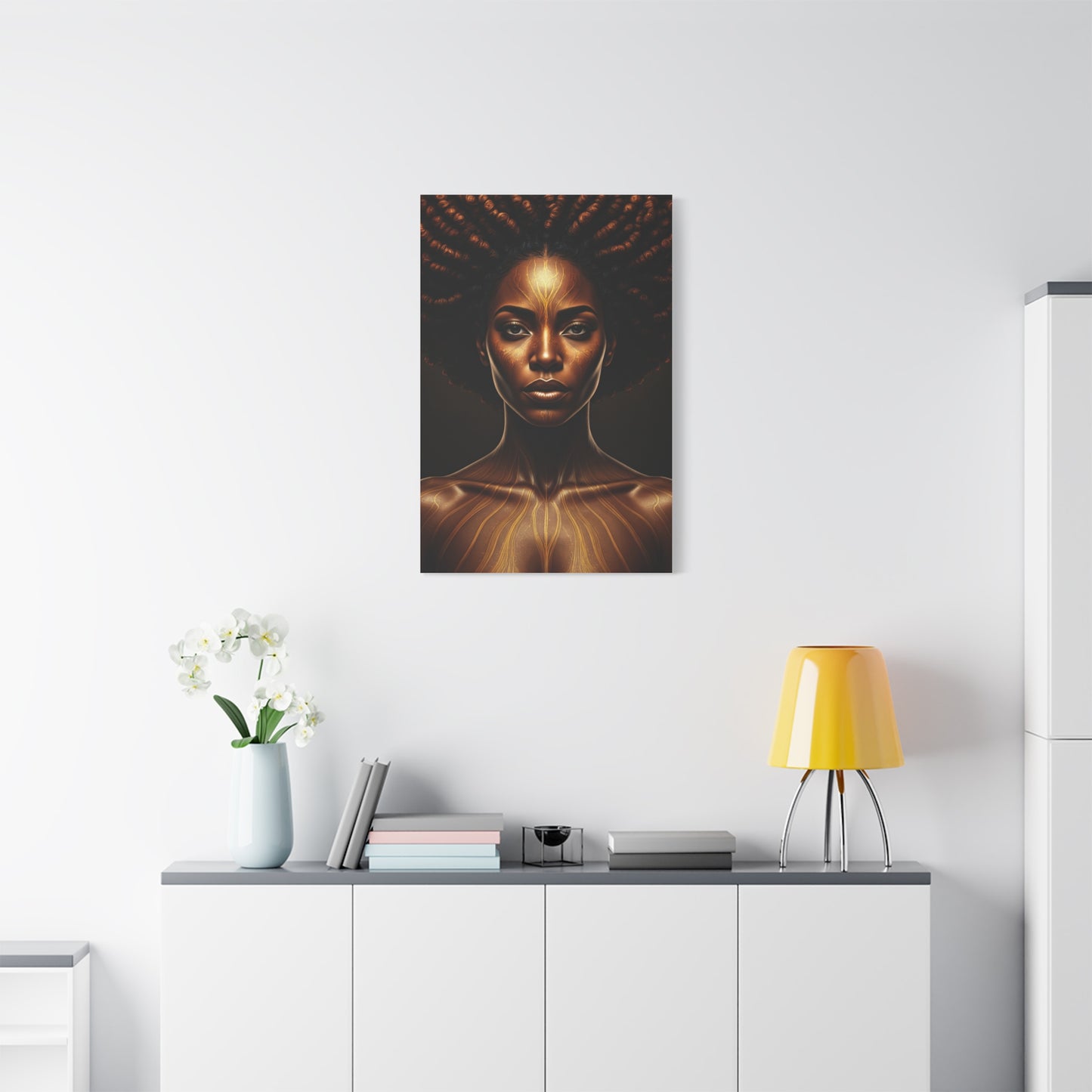Radiant Tribal Goddess Portrait Wall Art & Canvas Prints